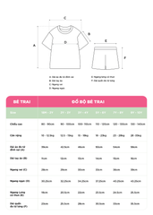 Đồ Bộ Ngắn Tay Bé Trai Trắng Xe Tải Phối Đỏ