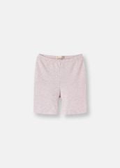 Quần Biker Bé Gái Thun Gân Hồng Melange