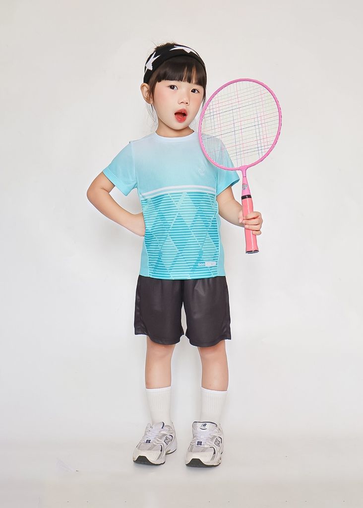 Set Thể Thao Siêu Nhẹ Ultra Light Cho Bé (Xanh Nhạt + Đen)