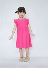 Đầm Thun Kiểu Cánh Tiên Bé Gái Hồng