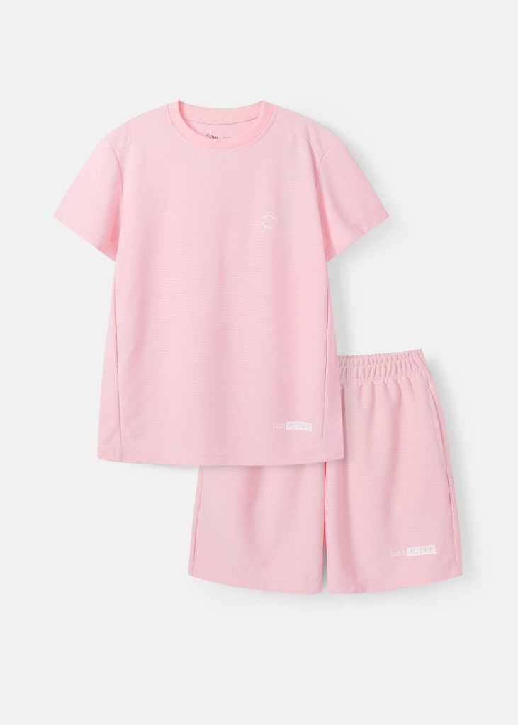 Set Thun Thể Thao Cho Bé Siêu Nhẹ Ultra Light Hồng UC-SE13N-04