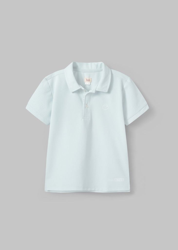 Áo Polo Bé Trai Siêu Nhẹ Ultra Light Xanh Nhạt