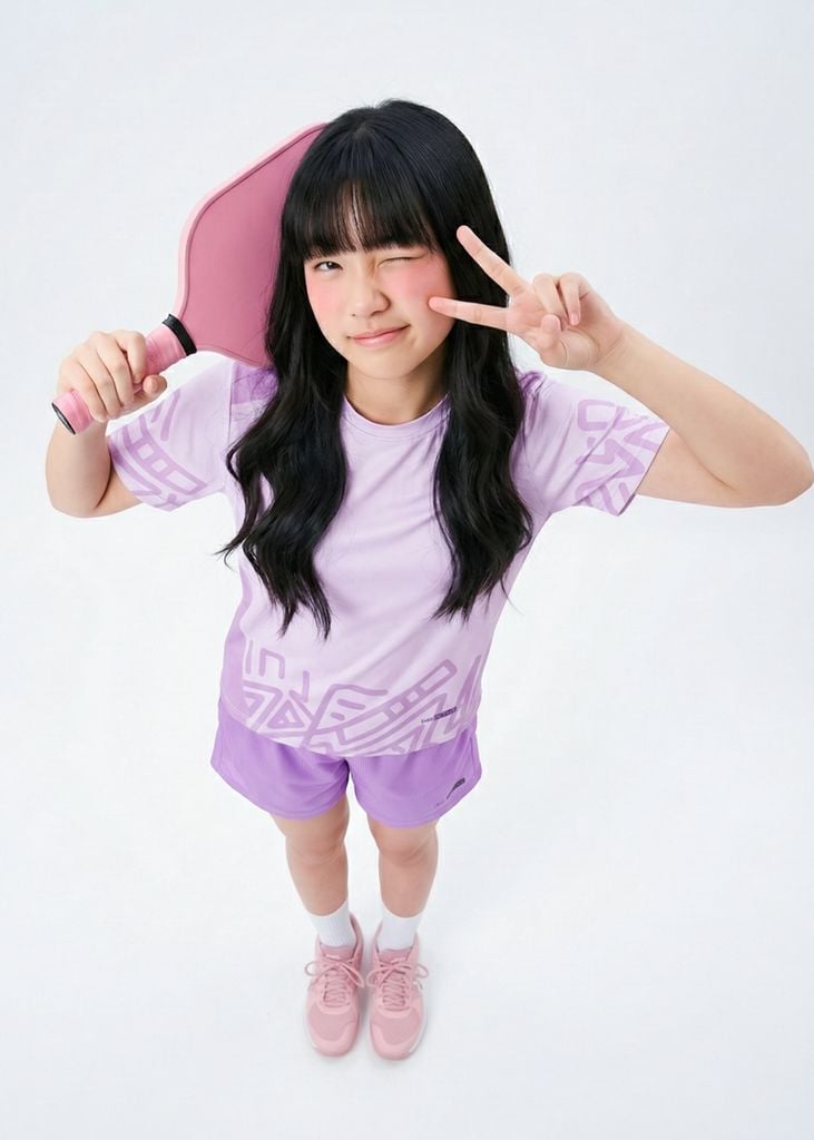 Set Thể Thao Cho Bé Siêu Nhẹ Ultra Light Họa Tiết (Tím Doodle + Tím)