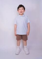 Áo Polo Bé Trai Siêu Nhẹ Ultra Light Xanh Nhạt