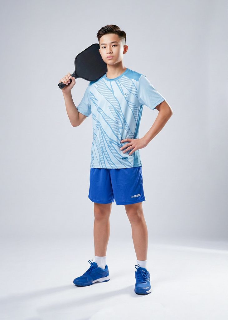 Set Thể Thao Cho Bé Siêu Nhẹ Ultra Light Họa Tiết (Xanh Ruddy + Xanh Navy)