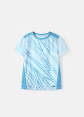 Áo Thun Thể Thao Cho Bé Siêu Nhẹ Ultra Light Xanh Ruddy Hoạ Tiết Abstract