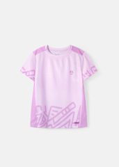 Áo Thun Thể Thao Cho Bé Siêu Nhẹ Ultra Light Tím Hoạ Tiết Doodle