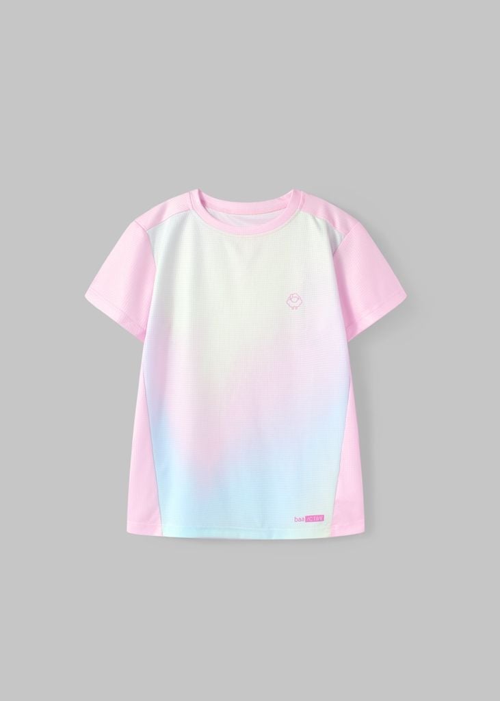 Áo Thun Thể Thao Cho Bé Siêu Nhẹ Ultra Light Hồng Nhạt Ombre