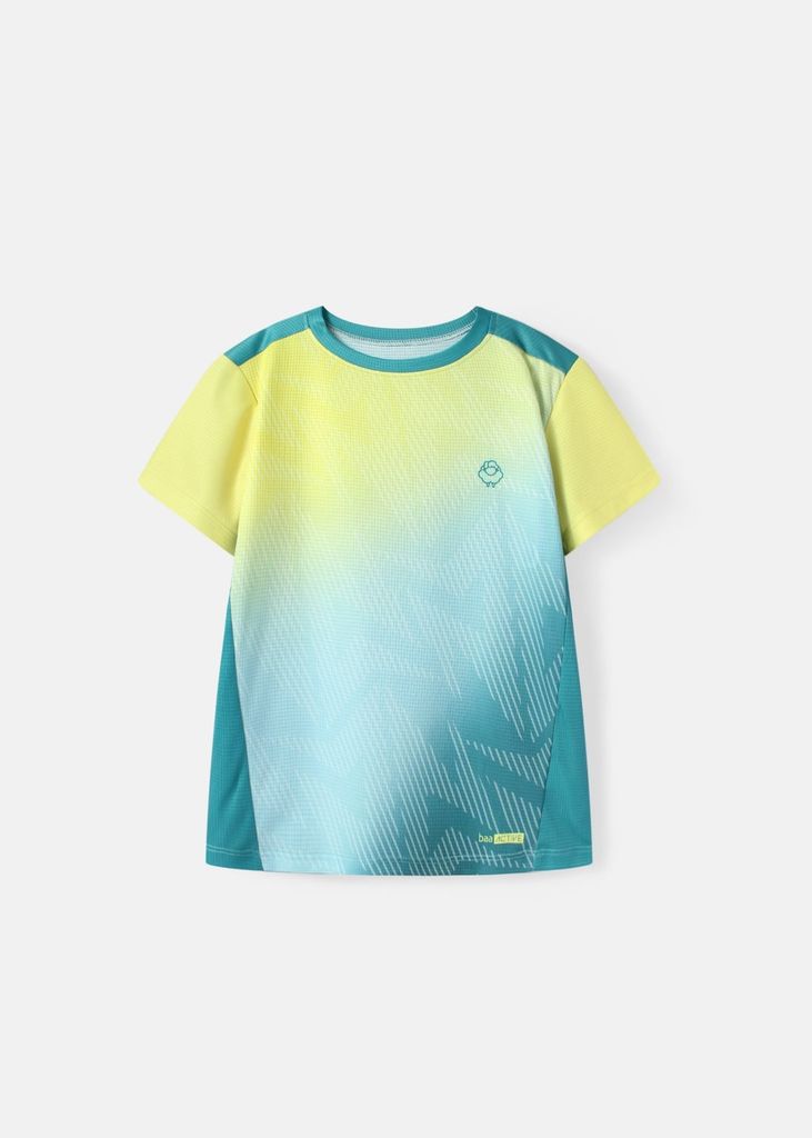 Áo Thun Thể Thao Cho Bé Siêu Nhẹ Ultra Light Xanh Lá Ombre