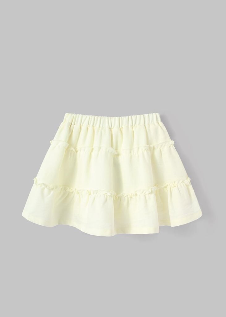 Chân Váy Quần Bé Gái Trắng Kem