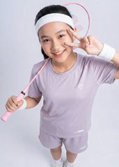 Set Thun Thể Thao Cho Bé Siêu Mát Ultra Cool Tím Nhạt