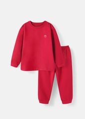 Bộ Thun Dài Tay Bé Trai Đỏ Burgundy