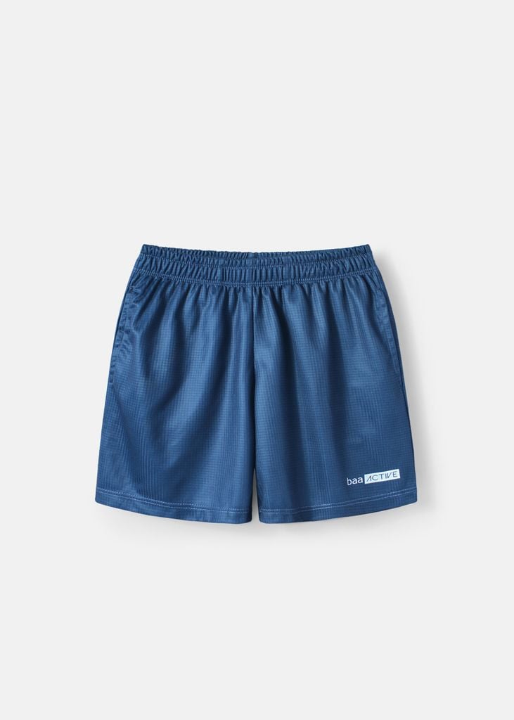 Quần Short Thể Thao Cho Bé Siêu Nhẹ Ultra Light Xanh Navy 02