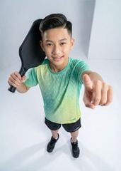 Áo Thun Thể Thao Cho Bé Siêu Nhẹ Ultra Light Xanh Lá Ombre Hoạ Tiết