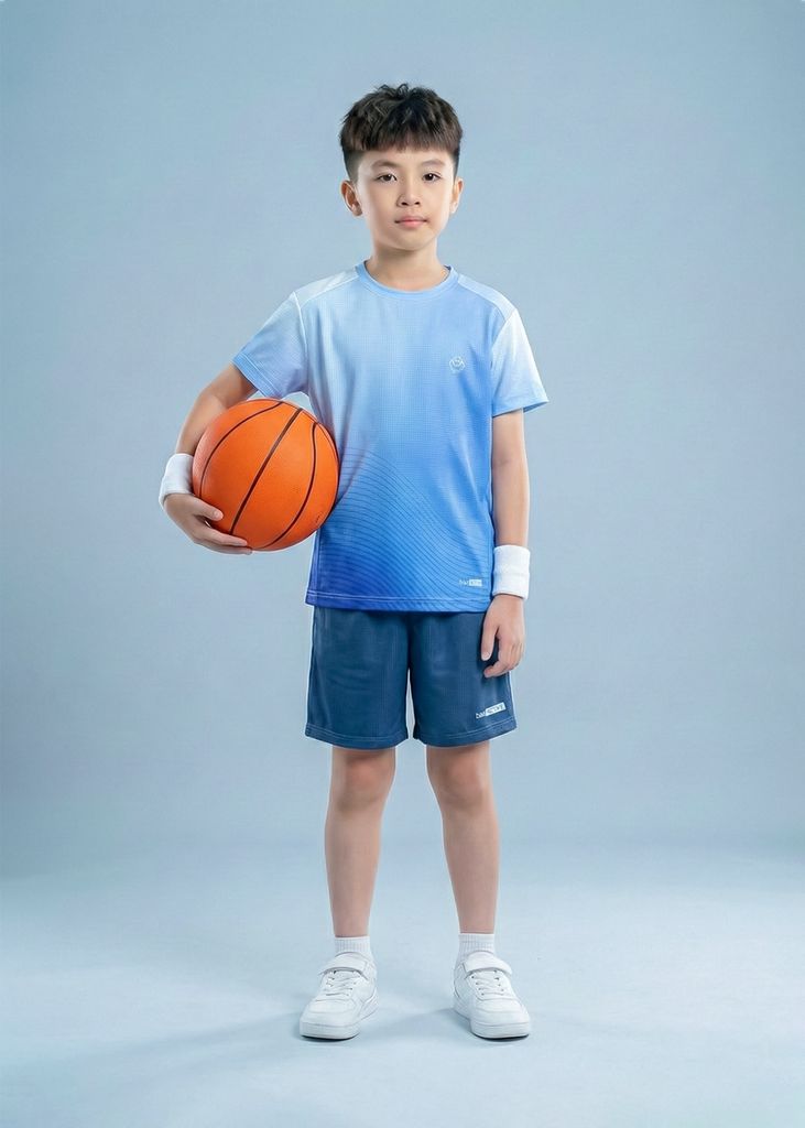 Set Thể Thao Cho Bé Siêu Nhẹ Ultra Light Ombre (Xanh Dương + Xanh Navy)