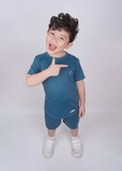 Set Thun Thể Thao Cho Bé Siêu Mát Ultra Cool Xanh Teal Đậm
