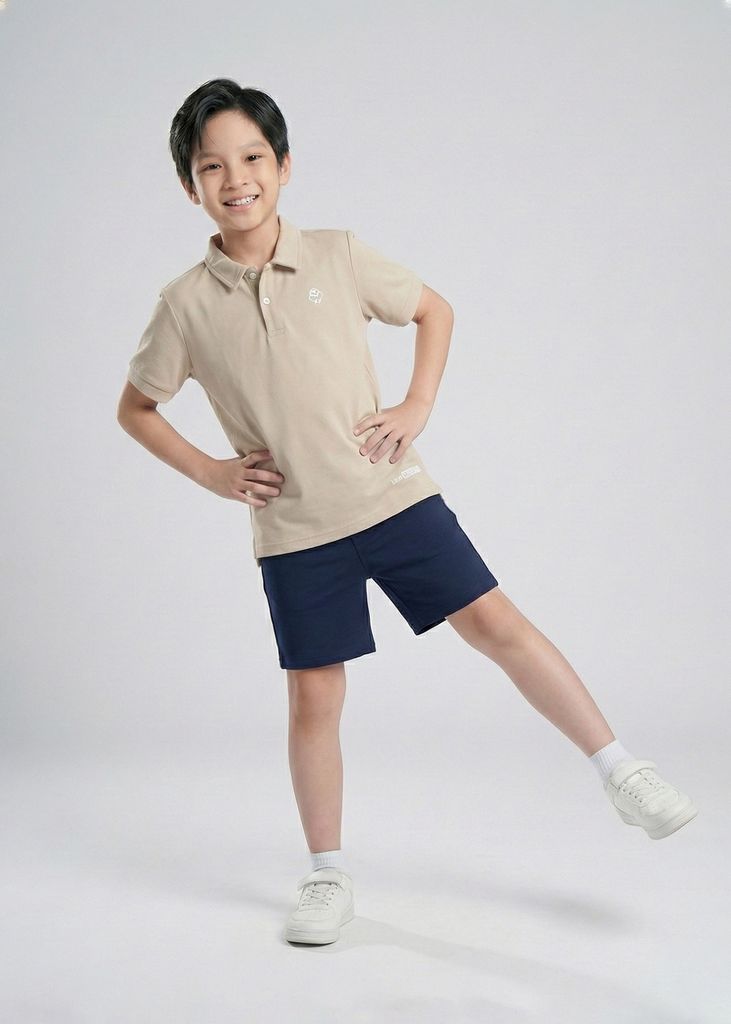 Áo Polo Bé Trai Siêu Nhẹ Ultra Light Be
