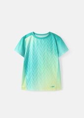 Áo Thun Thể Thao Cho Bé Siêu Nhẹ Ultra Light Xanh Lá Ombre Hoạ Tiết