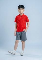 Áo Polo Bé Trai Siêu Nhẹ Ultra Light Đỏ