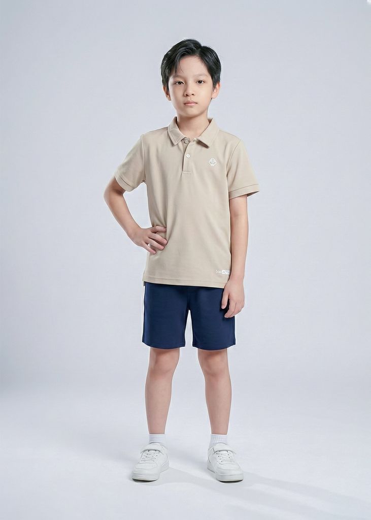 Áo Polo Bé Trai Siêu Nhẹ Ultra Light Be