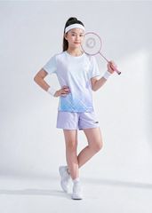 Áo Thun Thể Thao Cho Bé Siêu Nhẹ Ultra Light Xanh Tím Ombre Hoạ Tiết