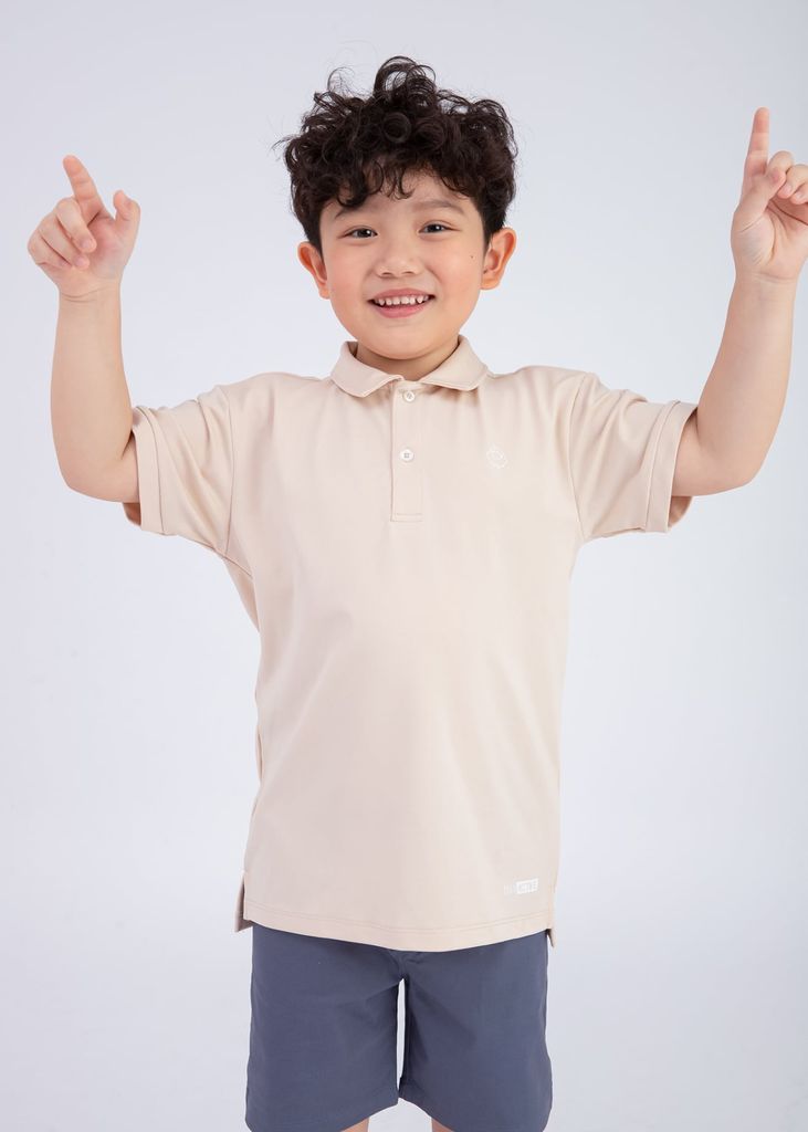 Áo Polo Bé Trai Siêu Nhẹ Ultra Light Be