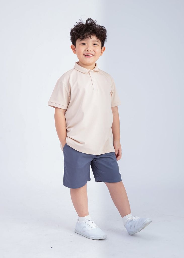 Áo Polo Bé Trai Siêu Nhẹ Ultra Light Be