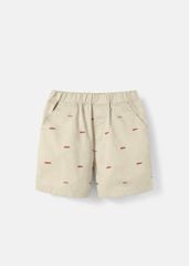 Quần Short Khakis Bé Trai Be Hoạ Tiết Xe Oto