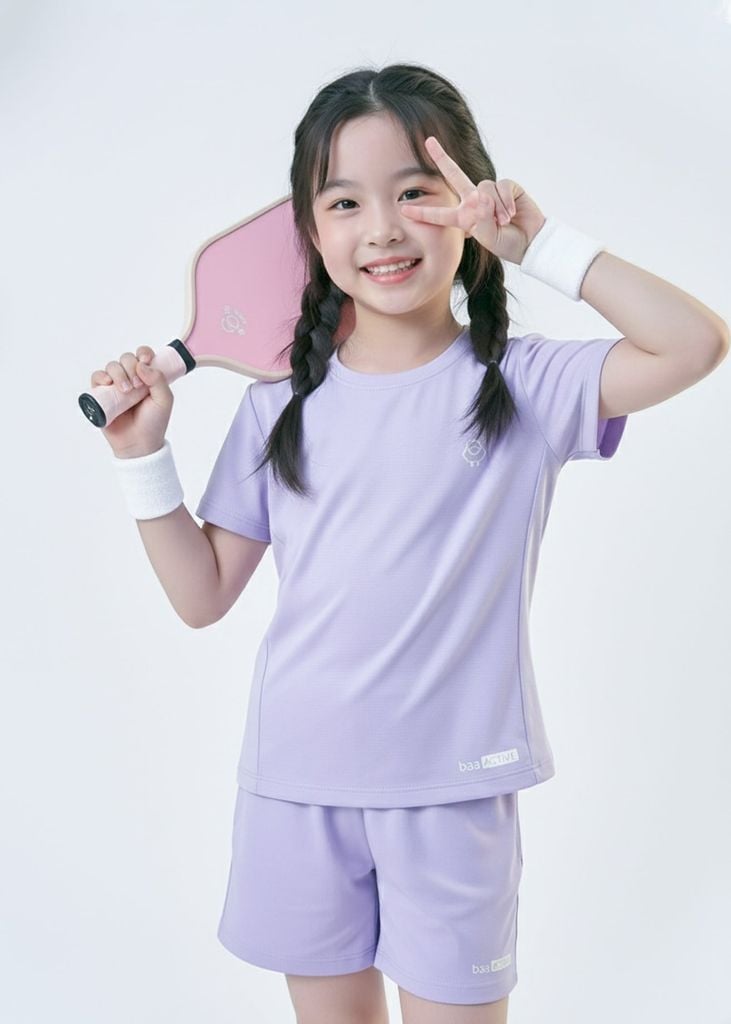 Set Thun Thể Thao Cho Bé Siêu Mát Ultra Cool Tím