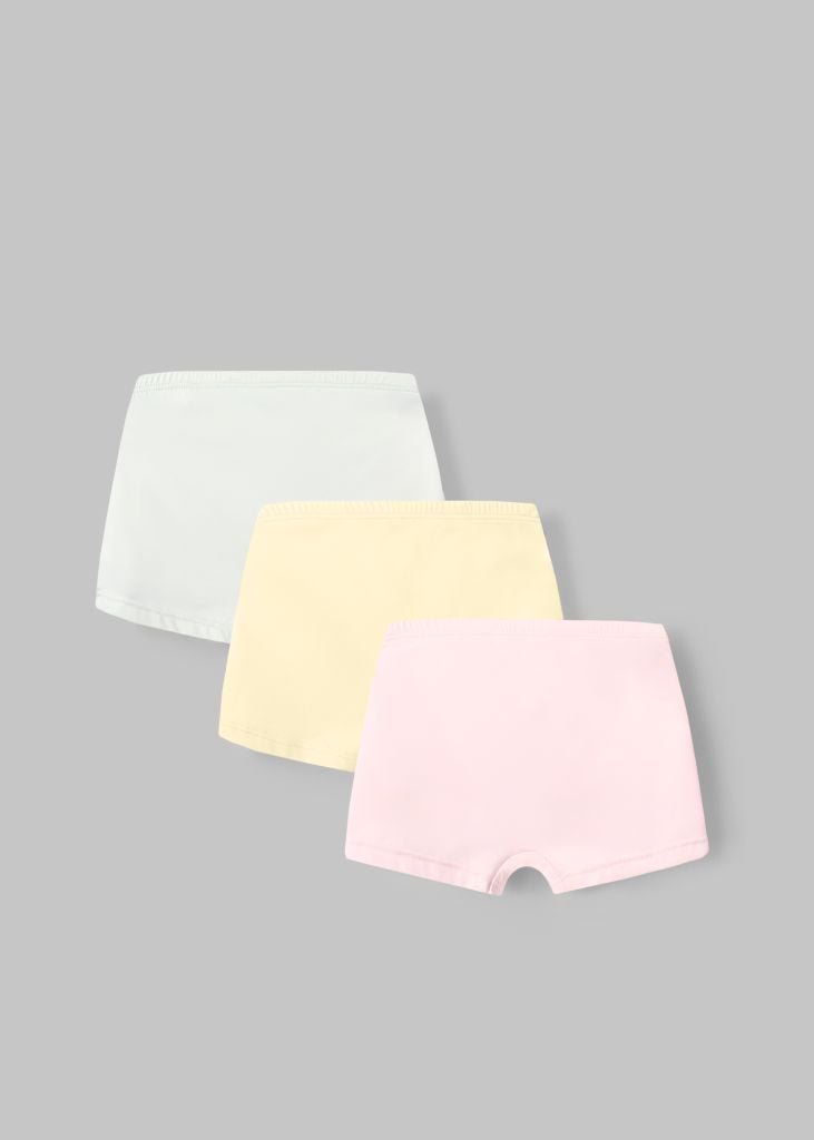 Set 3 Quần Chip Đùi Nylon Siêu Mát Bé Gái Pastel