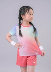 Áo Thun Thể Thao Cho Bé Siêu Nhẹ Ultra Light Hồng Tím Ombre