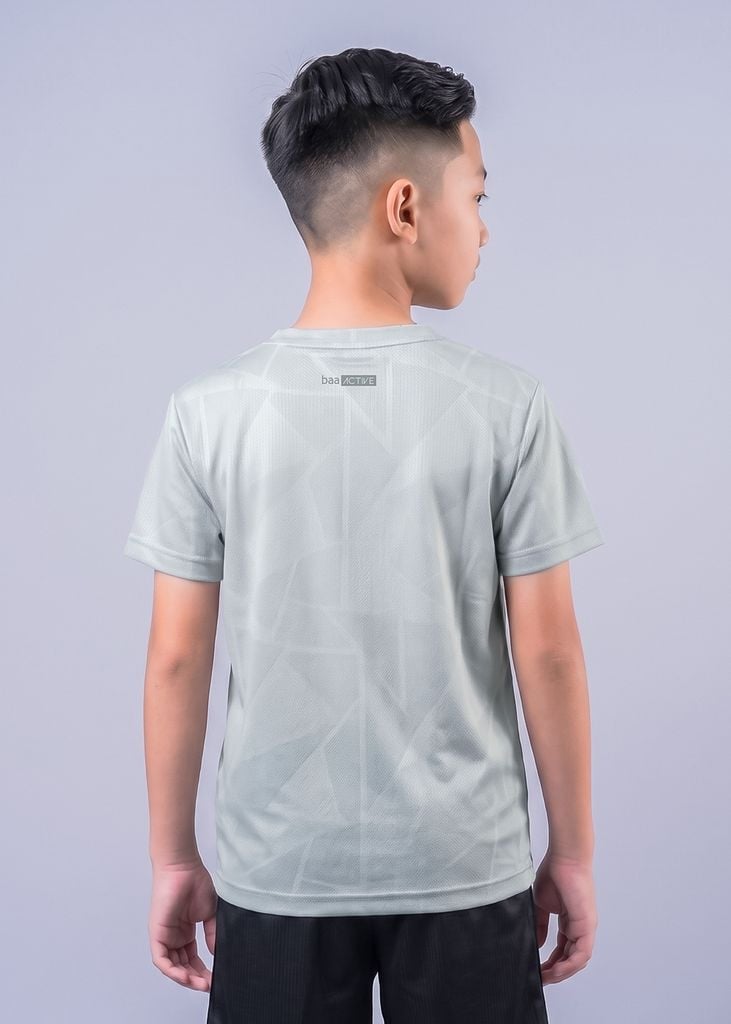 Áo Thun Thể Thao Bé Trai Siêu Nhẹ Ultra Light Xanh Sage