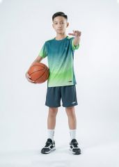 Set Thể Thao Cho Bé Siêu Nhẹ Ultra Light Ombre Hoạ Tiết Arcline (Xanh + Xanh Xám)