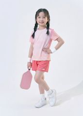 Set Thể Thao Cho Bé Siêu Nhẹ Ultra Light Ombre Hoạ Tiết Halftone (Hồng Nhạt + Hồng)