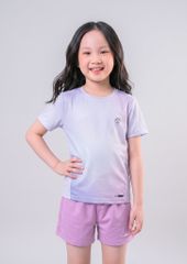 Set Thể Thao Cho Bé Siêu Nhẹ Ultra Light Ombre (Tím Nhạt + Tím Nhạt 03 Form Ngắn)