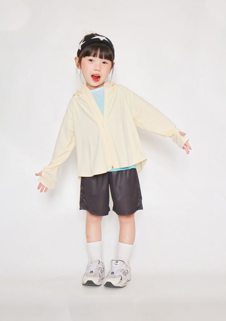 Áo Khoác Chống Nắng Tia UV Siêu Mát Bé Gái Vàng