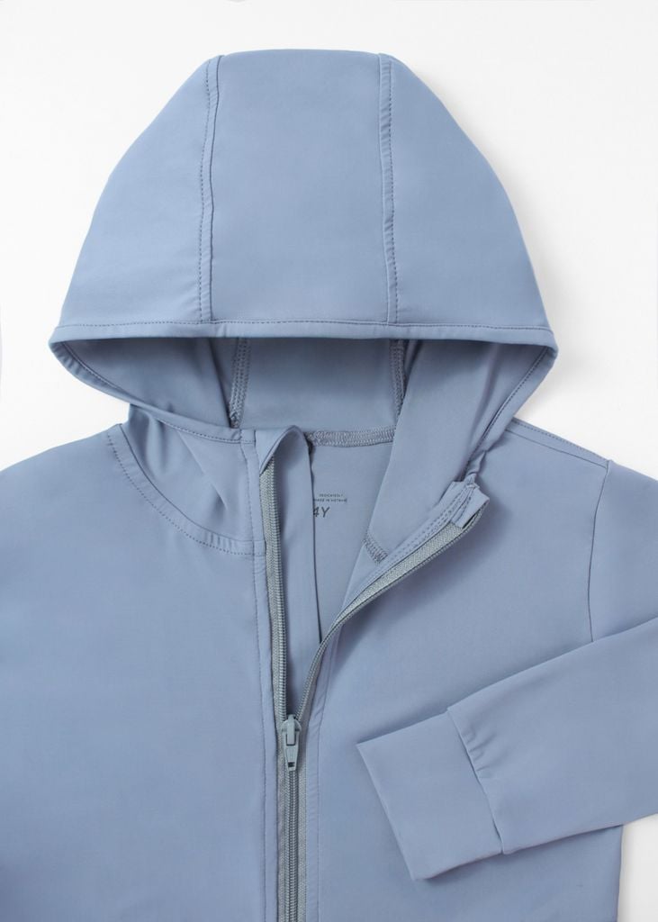 Áo Khoác Chống Nắng Tia UV Siêu Mát Ultra Cool Bé Trai Xám Xanh