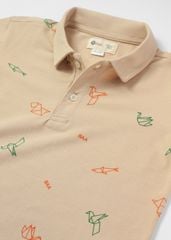 Áo Polo Ngắn Tay Bé Trai Be Hoạ Tiết Origami