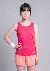 Áo Thể Thao Cộc Tay Bé Gái Siêu Nhẹ Ultra Light Hồng