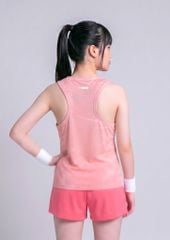 Áo Thể Thao Cộc Tay Bé Gái Siêu Nhẹ Ultra Light Hồng Cam Ombre