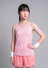 Áo Thể Thao Cộc Tay Bé Gái Siêu Nhẹ Ultra Light Hồng Nhạt