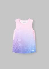 Áo Thể Thao Cộc Tay Bé Gái Siêu Ultra Light Nhẹ Tím Hồng Ombre