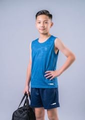 Áo Thể Thao Cộc Tay Bé Trai Siêu Nhẹ Ultra Light Xanh Biển