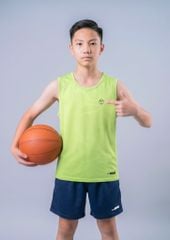 Áo Thể Thao Cộc Tay Bé Trai Siêu Nhẹ Ultra Light Xanh Lá