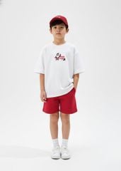 Áo Thun Form Rộng Bé Trai 180gsm Trắng Giáng Sinh BC-AT30N-32