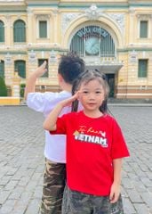 Áo Thun Form Rộng Cho Bé 210gsm Đỏ Tự Hào Việt Nam (Typo)