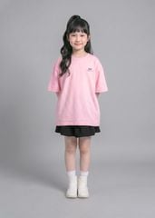 Áo Thun Form Rộng Cho Bé Hồng Nhạt