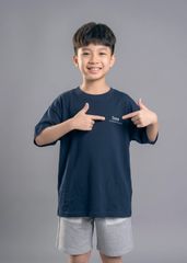 Áo Thun Form Rộng Cho Bé Navy