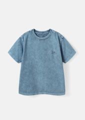 Áo Thun Form Rộng Cho Bé Wash Xanh Biển