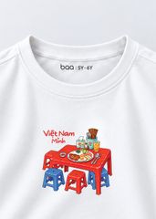 Bộ Áo Thun Form Rộng Cotton Mát Cool Jade Phối Quần Da Cá (Cơm Tấm + Navy)
